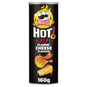 PRINGLES chipsy 160g HOT FLAMING CHEESE