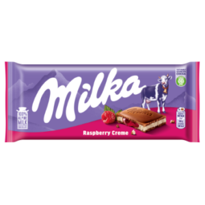 MILKA czekolada 100g RASPBERRY CREME