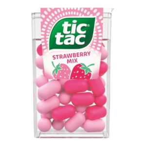 TIC TAC drażetki 18g TRUSKAWKA